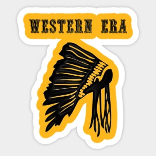 Western Era - Indian War Bonnet Sticker